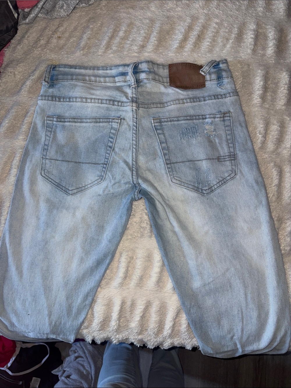 Aeropostale Light Wash Denim Jean Shorts